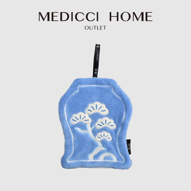 Japanese Home Bathroom Design - Medicci Home Japanse pijnboom borduurwerk handdoek