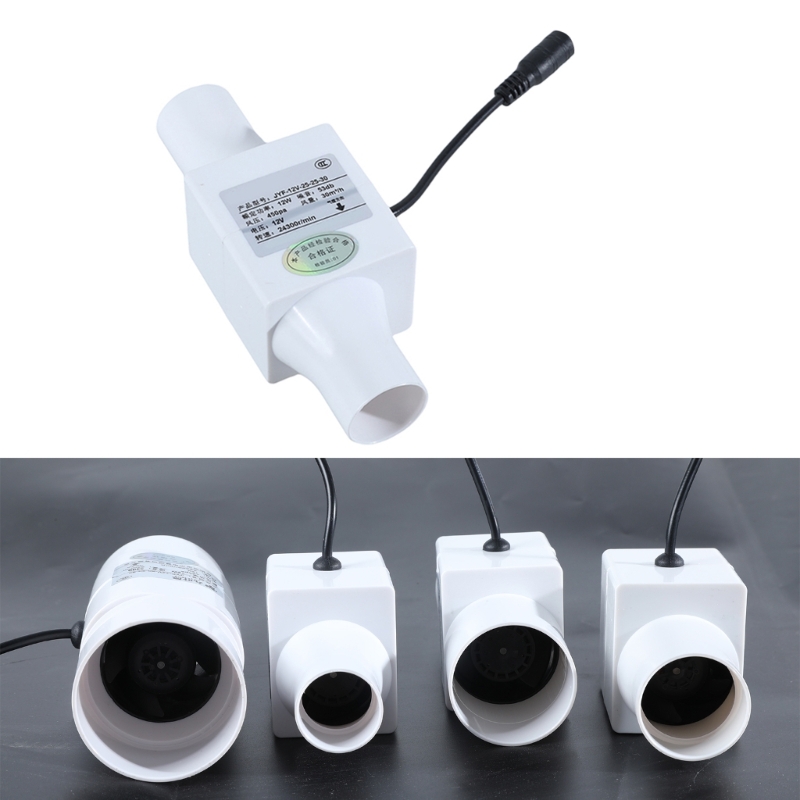 Home Bathroom Extractor Fan - 12V Stille Inline Pijp Ventilatie Afzuigventilator