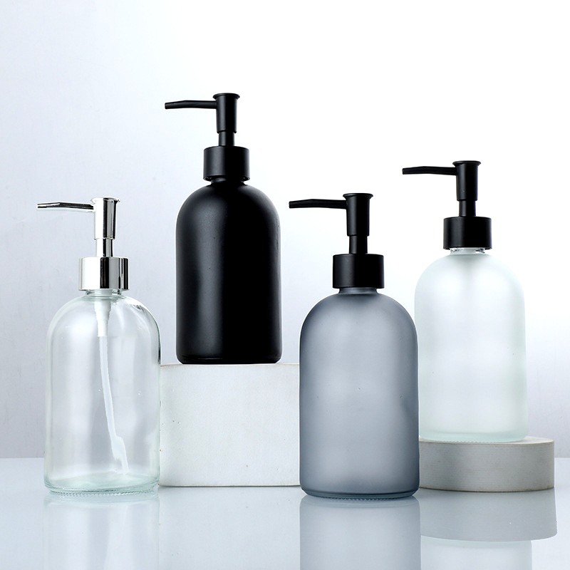Zara Home Bathroom Accessories - 410 ml lege glazen lotionfles fles