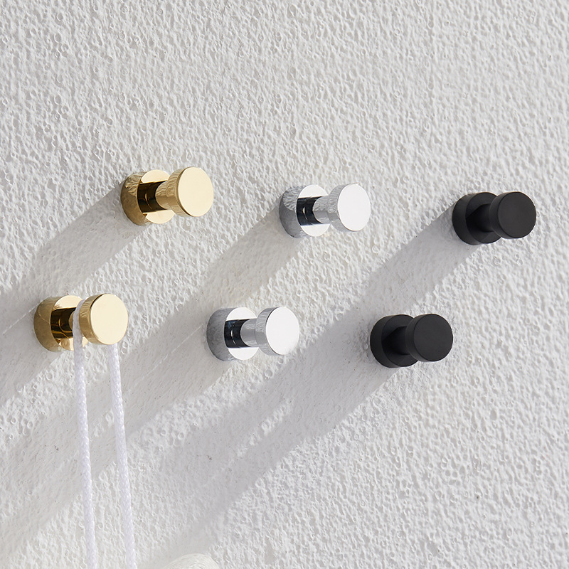 Bathroom Home Improvement - 2/3/4/5 Stuks Messing Robe Haken Roestvrij