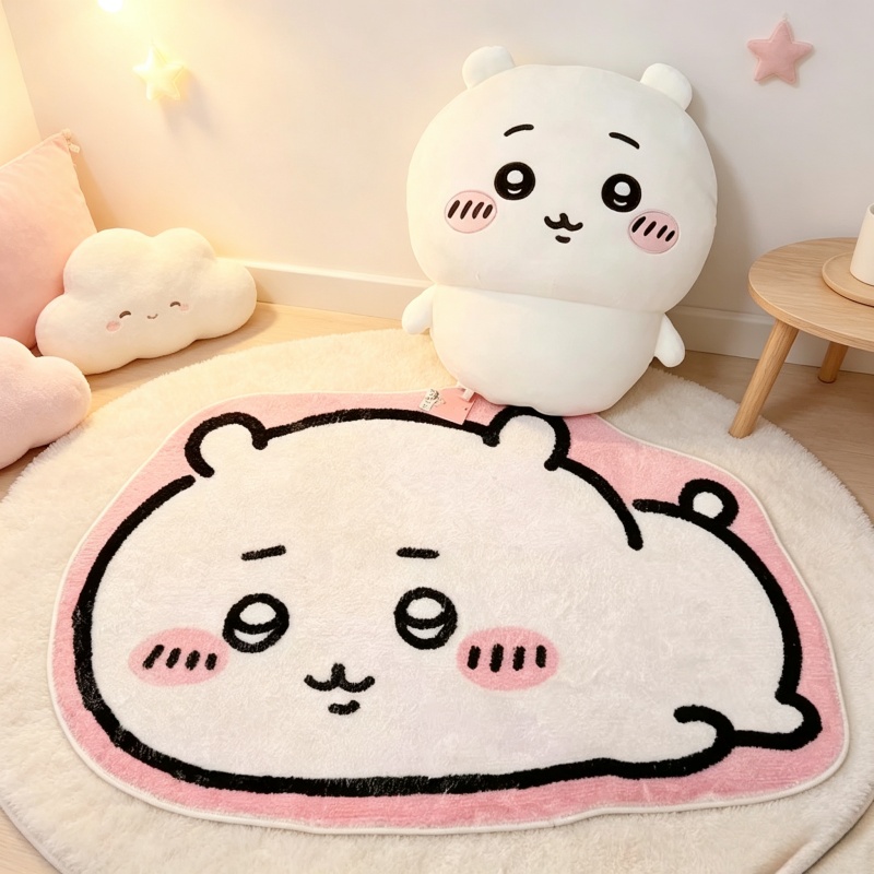 Home Bathroom Supplies - -Chiikawa Cartoon Tapijt Anime Hachiware Usagi