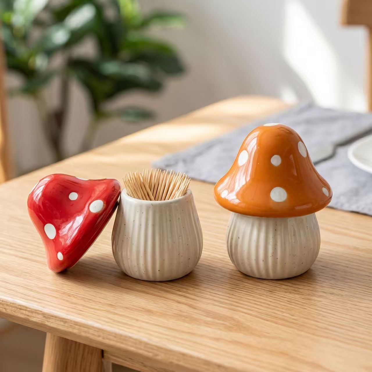 Cartoon Paddestoel Keramische  - Home Bathroom Organizer recensie en prijs