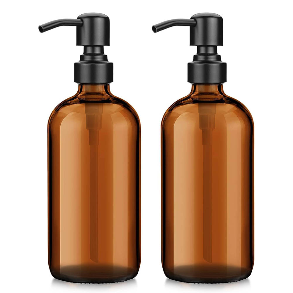 Amber glazen zeepdispenser met - Zara Home Bathroom Accessories recensie en prijs