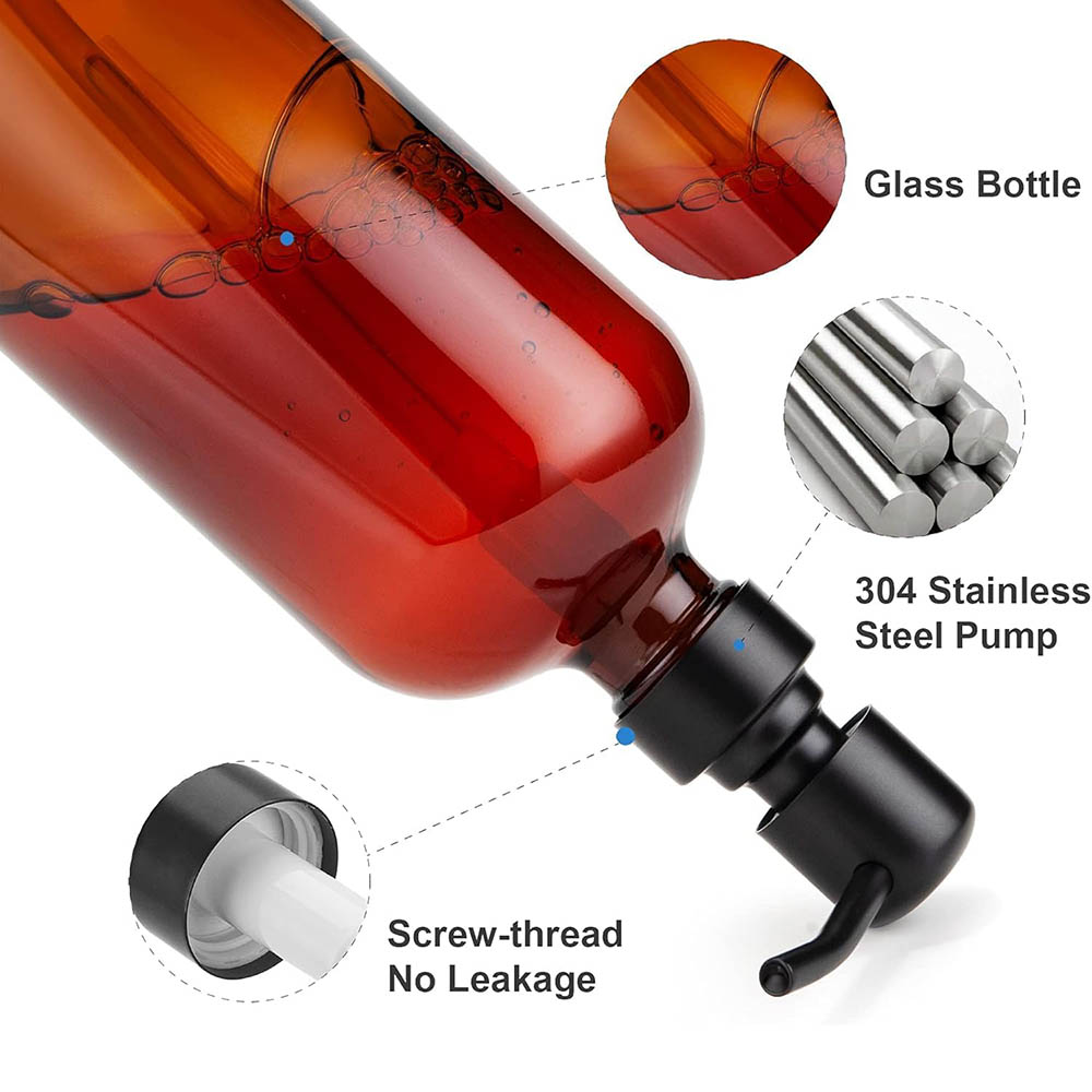 Amber glazen zeepdispenser met - Zara Home Bathroom Accessories recensie en prijs