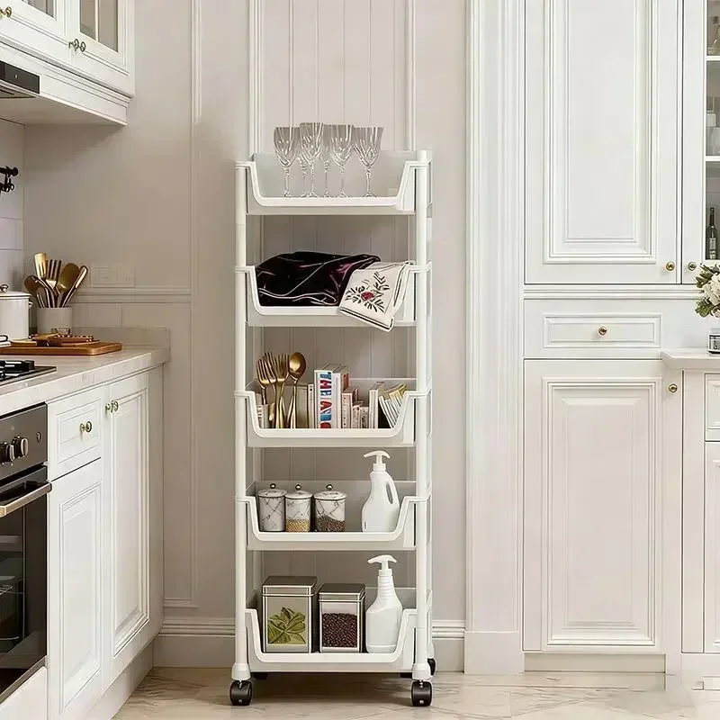 5-laags rollende opbergwagen m - Home Bathroom Organizer recensie en prijs