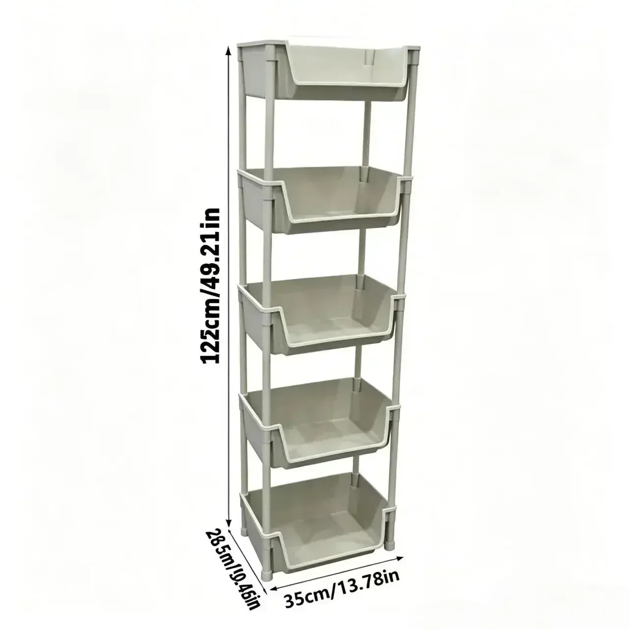 5-laags rollende opbergwagen m - Home Bathroom Organizer recensie en prijs