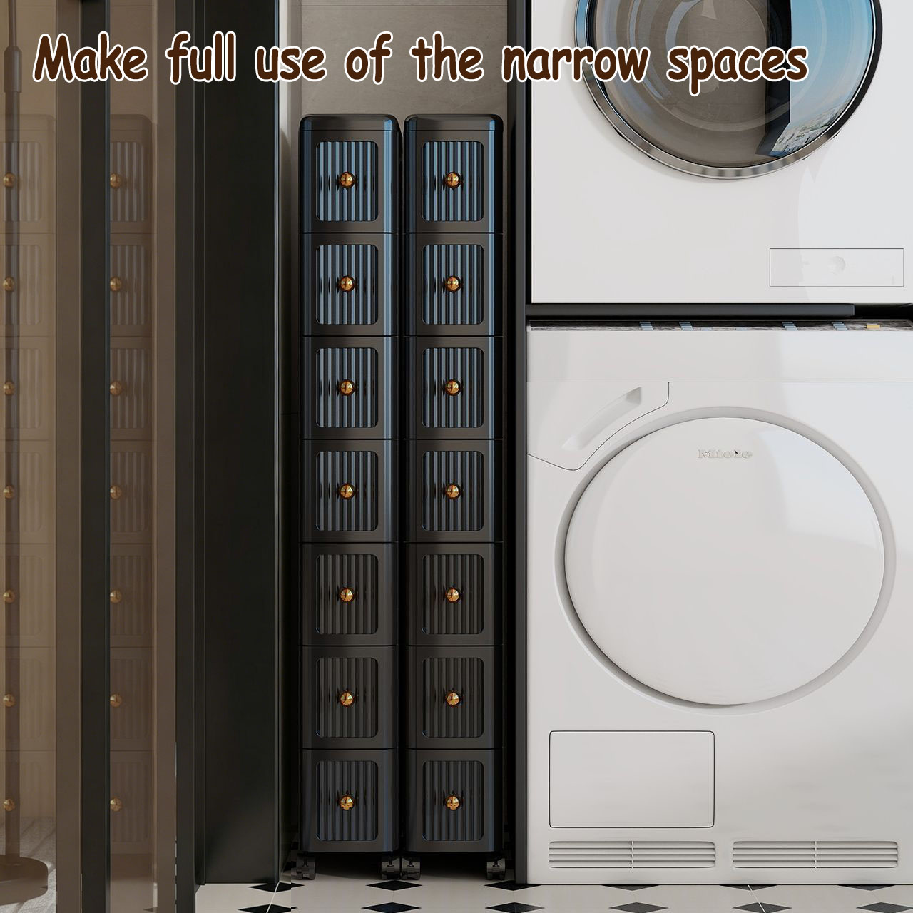 15 cm smalle opbergkast met la - Home Bathroom Organizer recensie en prijs