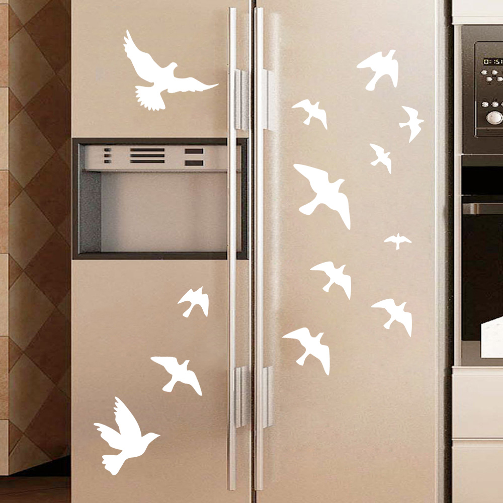 12 Stks/set Vogel Muurstickers - Home Bathroom Wall Tiles recensie en prijs
