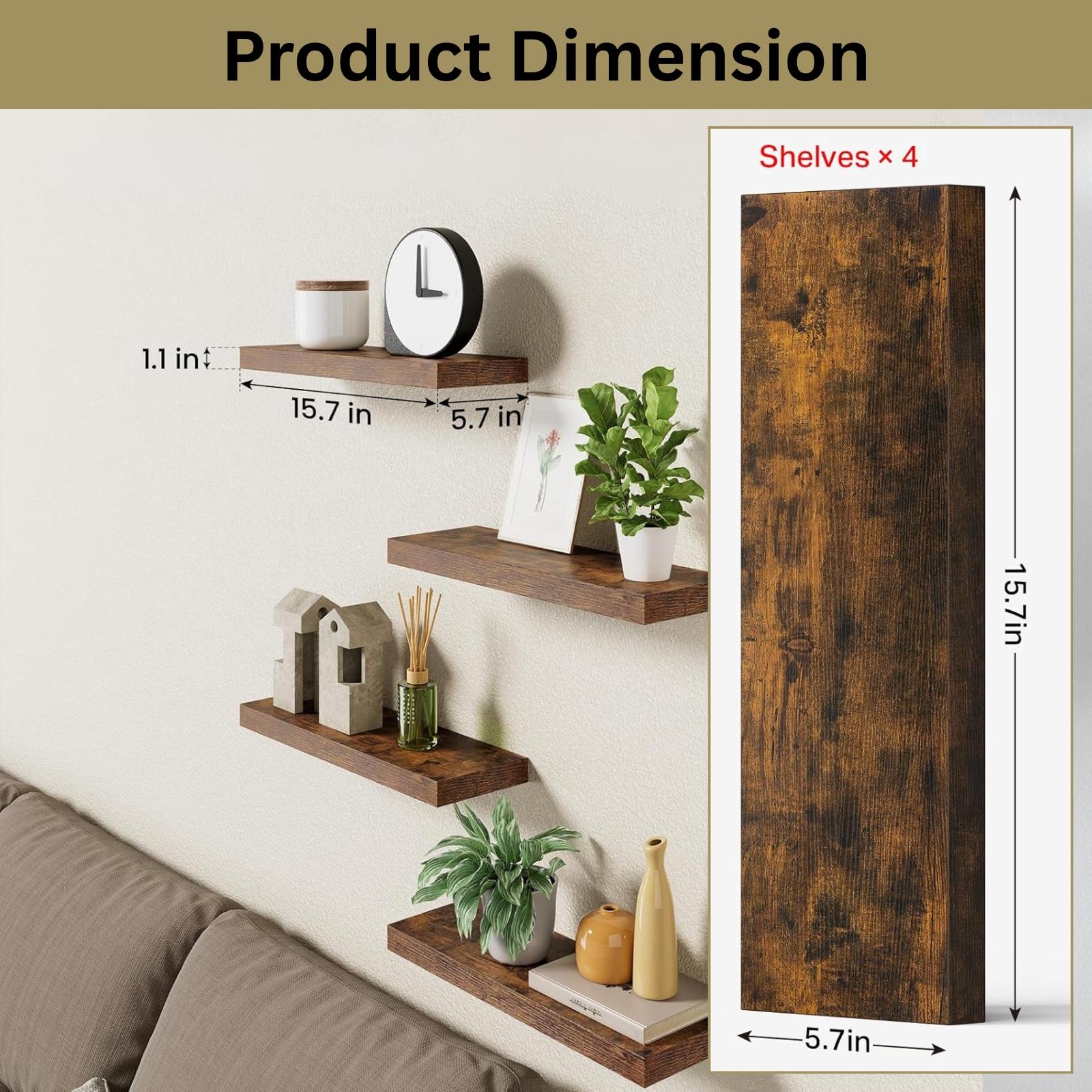 4-delige zwevende planken, wan - Home Bathroom Organizer recensie en prijs