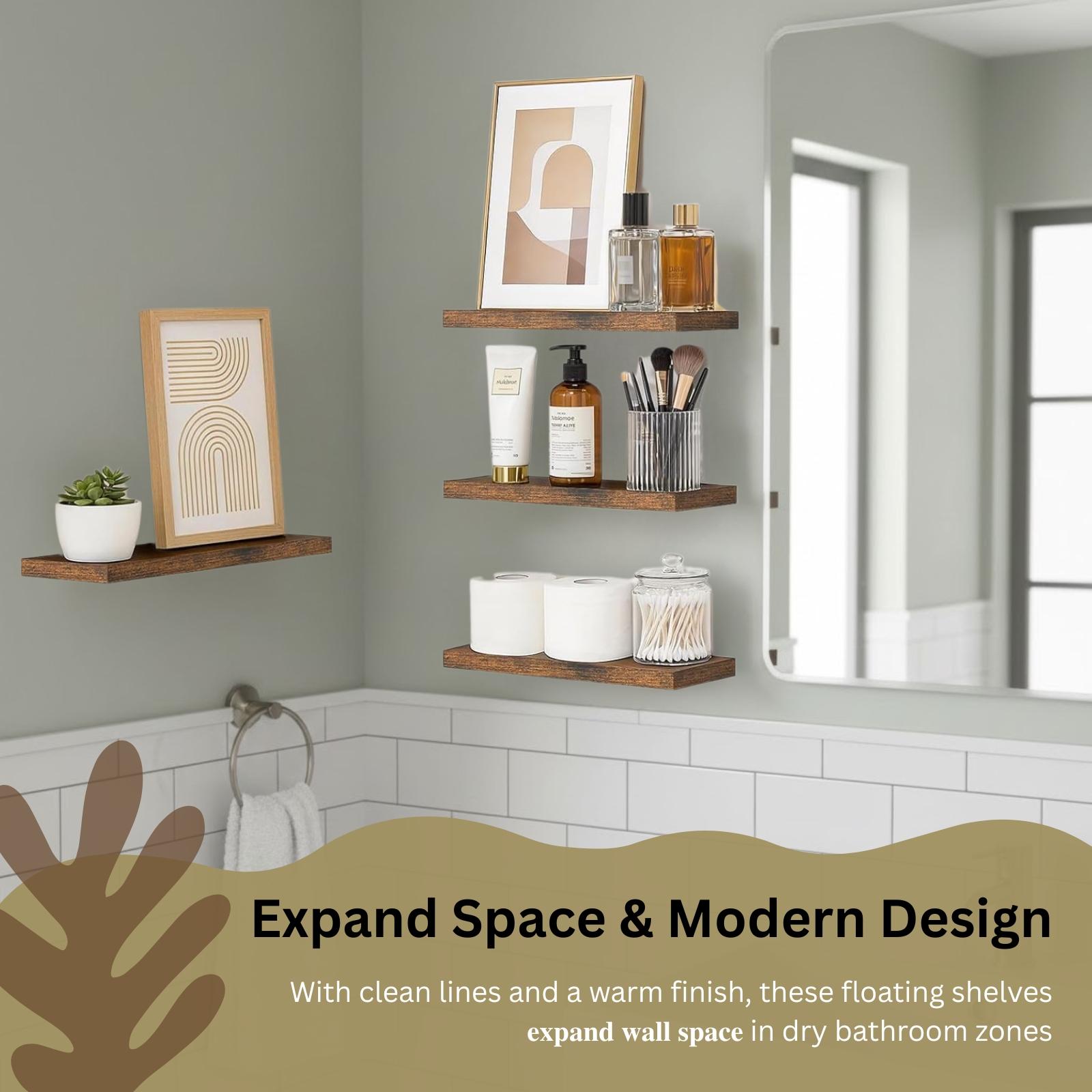 4-delige zwevende planken, wan - Home Bathroom Organizer recensie en prijs