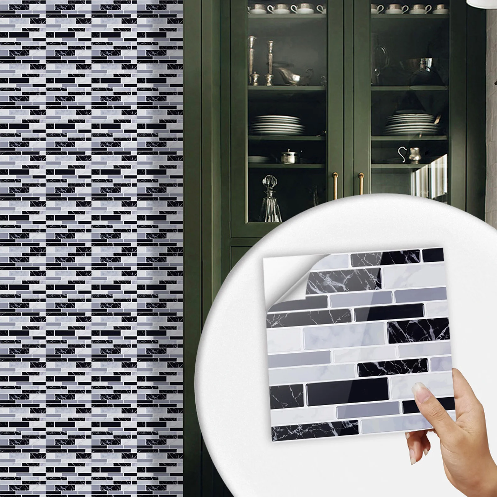 10x Zelfklevende 3d-mozaïek Te - Home Bathroom Wall Tiles recensie en prijs